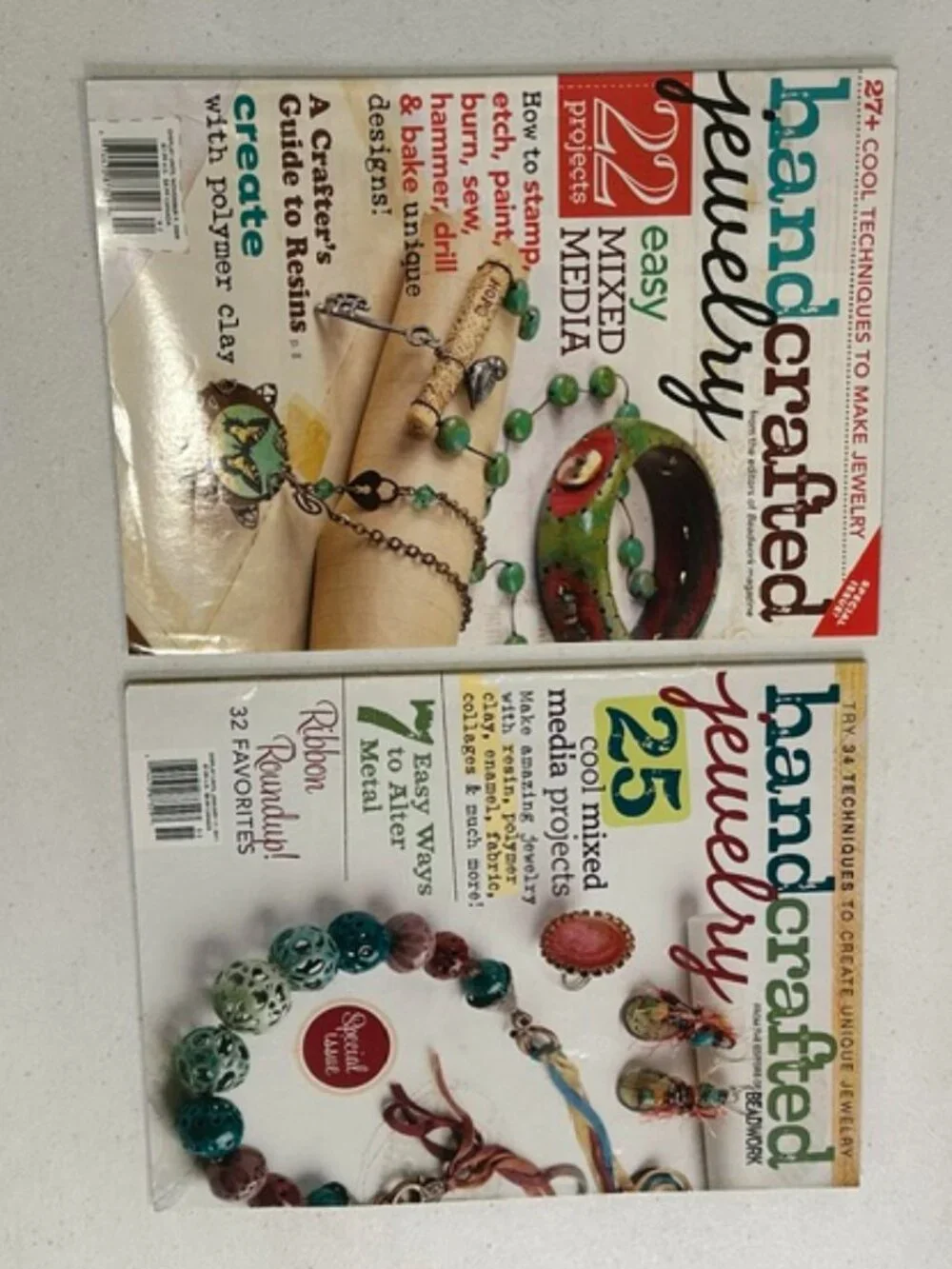 Set of TWO (2) Handcrafted Jewelry Magazine 2009, 2011